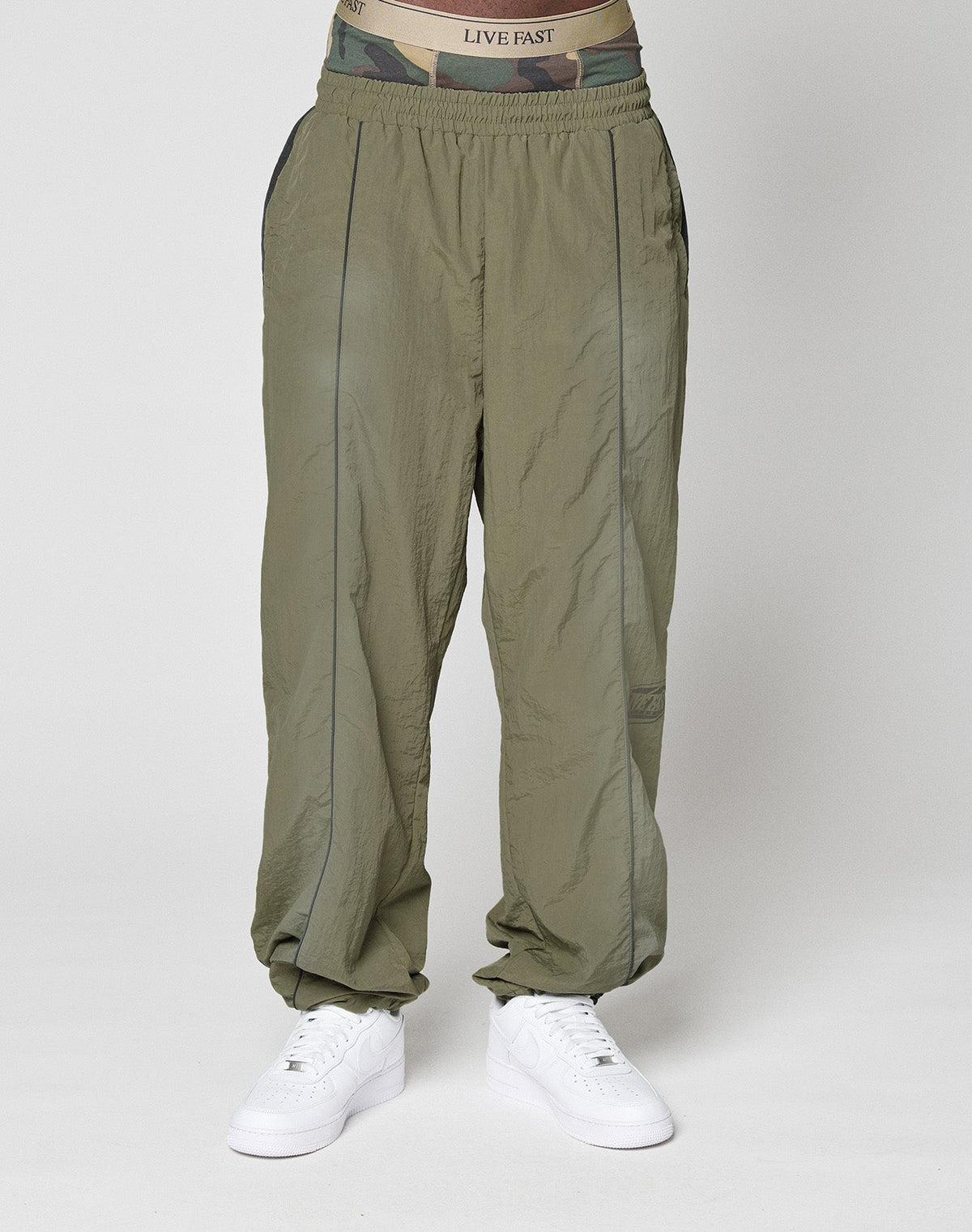 LFDY Waxed Nylon Trackpants