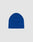 A plain royal blue Script Beanie from LIVE FAST DIE YOUNG is displayed on a light gray background. The beanie lies flat with no visible logos or Logo-Stick embellishments.