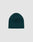 The LIVE FAST DIE YOUNG Script Beanie, a teal Polyacryl knit hat in One Size, is shown against a plain light gray background.