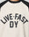 Live Fast Raglan Tee Schwarz Brustlogo