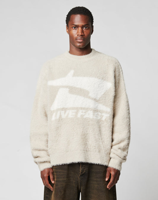 Live Fast Fuzzy Sweater
