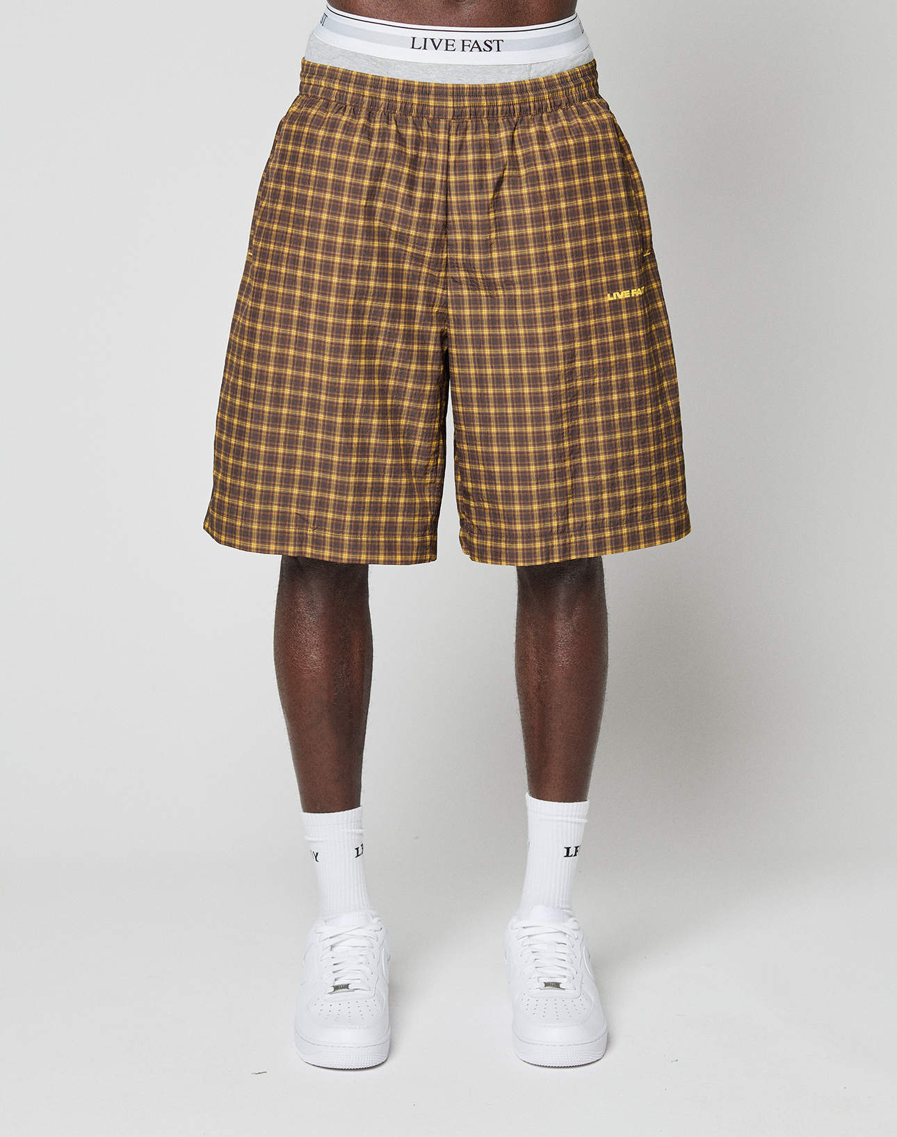 Live Fast Nylon Shorts