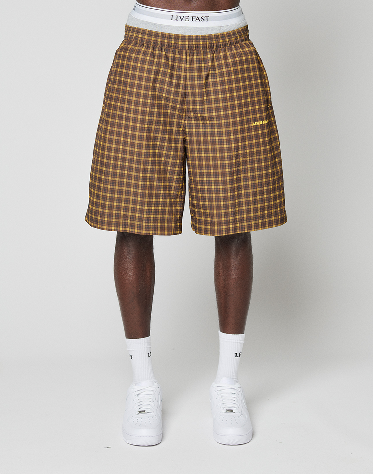 Live Fast Nylon Shorts