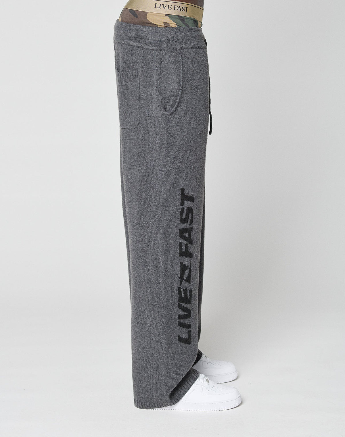 Live Fast Boucle Pants