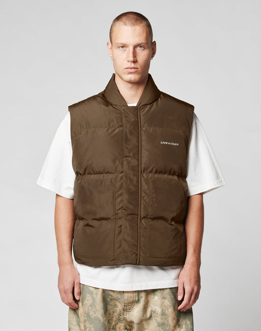 Live Fast Cropped Vest