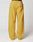 The Live Fast Sweatsuit Jogger by LIVE FAST DIE YOUNG is a loose-fitting mustard yellow sweatpant with an oversize fit, single back pocket, elastic waistband, and black label. Made from soft cotton. Shown from the back on a plain white background.