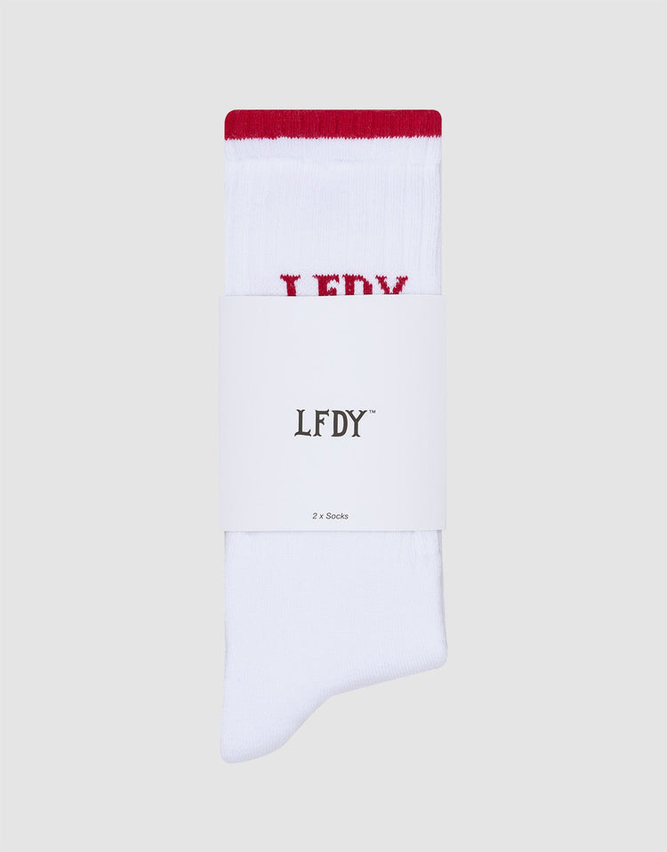 Basic Stripe Socks (2 Pack)