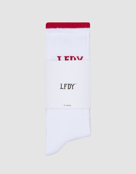 Basic Stripe Socks (2 Pack)