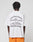 A person wears the LFDY Praying Tee by LIVE FAST DIE YOUNG, an oversized white cotton T-shirt with black front and back prints featuring “Live Fast Forever. 00-00-0000 00-00-0000 Fuck Die Young,” praying hands, a cross, and flower graphics.
