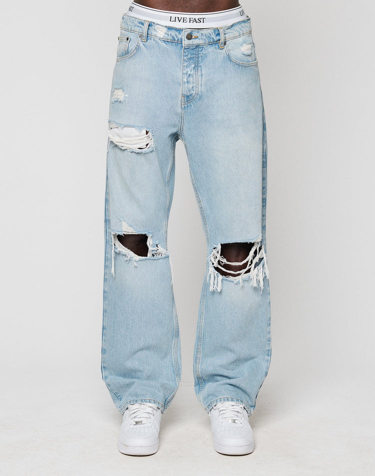 LFDY Distressed Baggy Denim