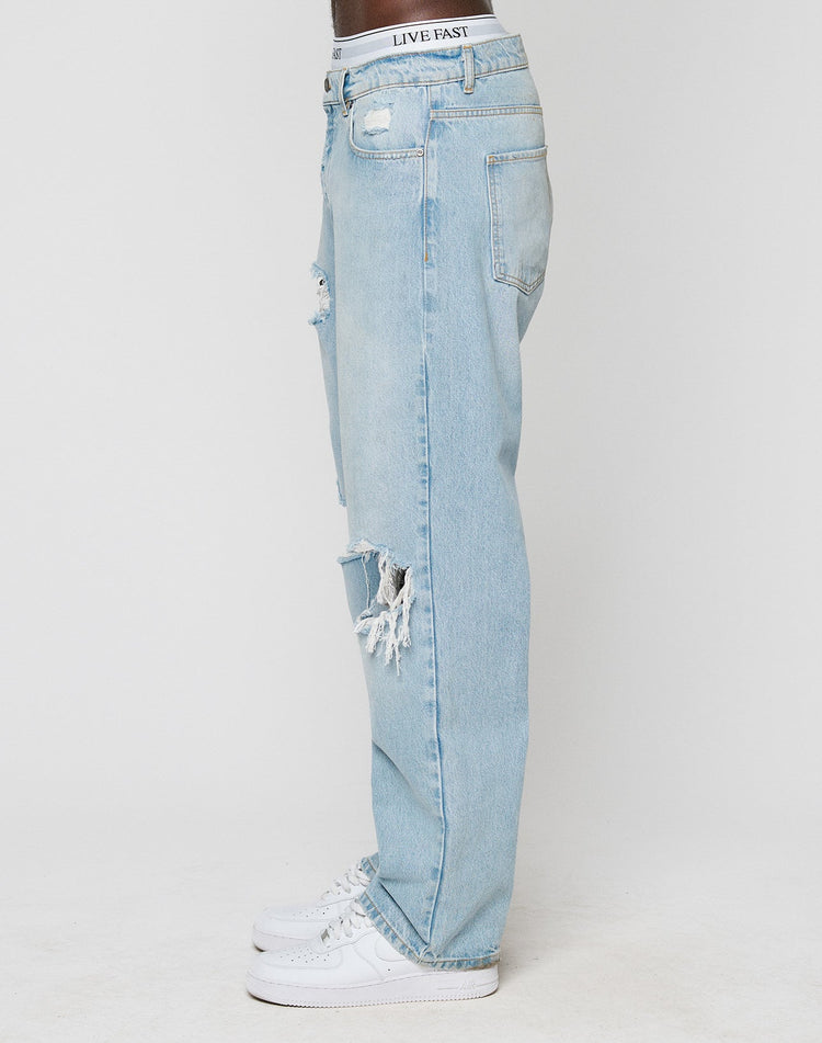 LFDY Distressed Baggy Denim