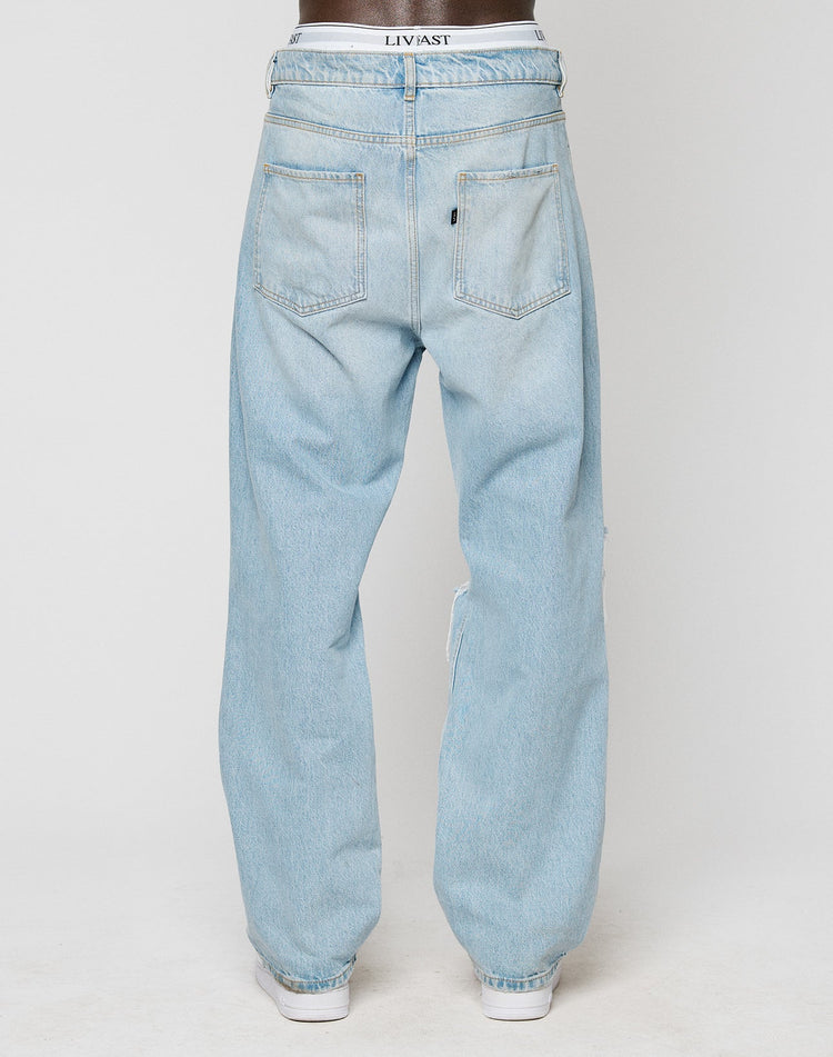 LFDY Distressed Baggy Denim