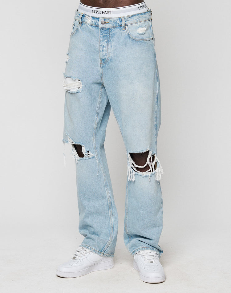 LFDY Distressed Baggy Denim