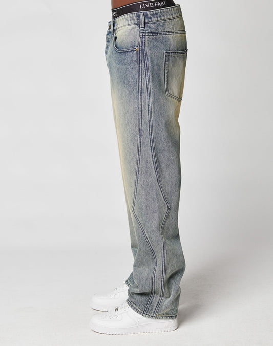 Rhomb Wide Denim