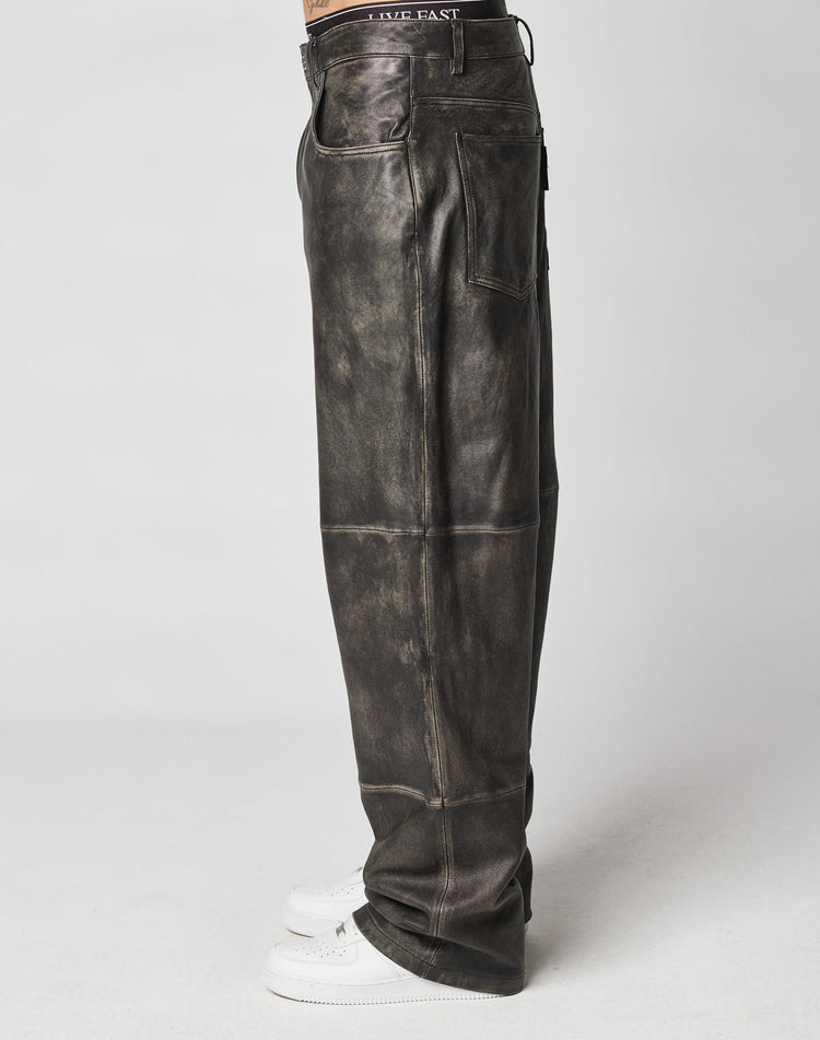 Baggy Leather Pants