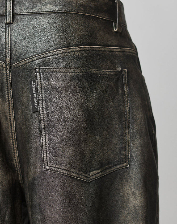 Baggy Leather Pants