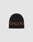 A black Polyacryl Live Fast Jacquard Beanie by LIVE FAST DIE YOUNG features bold, partially visible orange lettering (VE FAST) in a dynamic italic font, part of the Logo Strick LF2503-17393 collection.