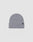 The LIVE FAST DIE YOUNG Basic Beanie (LF2310-14710) is a gray knit polyacryl hat with a folded brim and a small black rectangular tag on the cuff, shown against a plain light background. One Size.