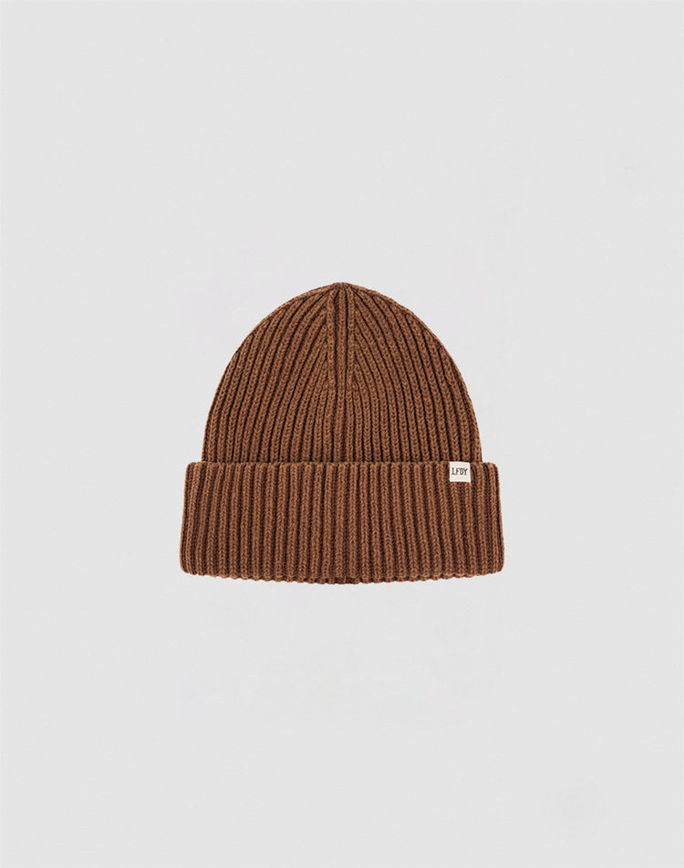 Washed Rib Knit Beanie