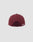 The LF Snapback by LIVE FAST DIE YOUNG is a maroon cotton baseball cap, shown from the back with an adjustable snap closure and white LIVE FAST DIE YOUNG logo on the right strap, set against a plain light gray background.