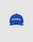 A royal blue LFDY X NEW ERA Monaco Boys 9Fifty A-Frame baseball cap by LIVE FAST DIE YOUNG, featuring white “Côte dAzur Monaco Boys” embroidery on the front, displayed against a plain light gray background.