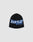 The LIVE FAST DIE YOUNG Live Fast 3000 Beanie is a black polyacryl hat featuring a blue and white LIVE FAST 3000 logo-strick graphic on the front, shown against a plain light gray background.