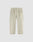 The Wide Chino by LIVE FAST DIE YOUNG features a beige hue, belt loops, side pockets, wide fit with konisches Bein, and is crafted from 100% Baumwolle, shown laid flat on a plain white background.