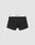 LIVE FAST DIE YOUNG Live Fast Trunks (2 Pack): Black mens boxer briefs made from cotton, with a white elastic waistband featuring LIVE FAST in black text, shown on a plain light gray background.