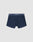 LIVE FAST DIE YOUNGs Live Fast Trunks (2 Pack) feature navy blue mens boxer briefs in a Regular Fit, made from soft cotton with a thick waistband displaying LIVE FAST in white. Shown laid flat on a plain white background.