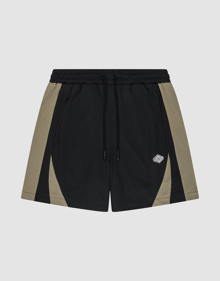 Striped Mesh Shorts