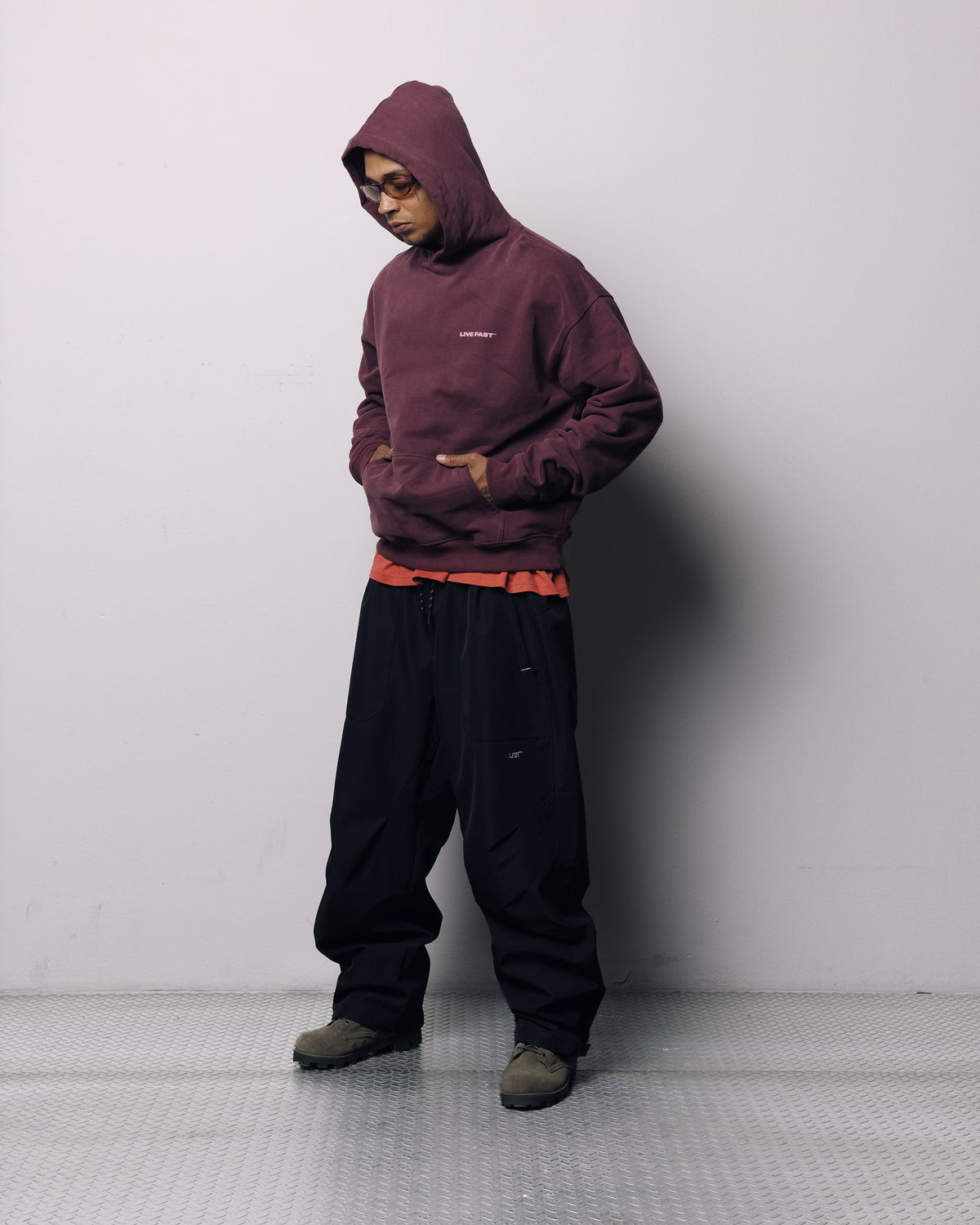 Live Fast Plain Hooded