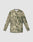 The LIVE FAST DIE YOUNG LFDY Performance Slim Longsleeve is a green and tan camo athletic shirt with a slim fit and reflective logo print, shown flat on a light gray background.