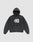The LFDY 40 Hooded by LIVE FAST DIE YOUNG is a black oversize fit hoodie featuring a kangaroo pocket and bold front print: a large white 40 graphic with an intertwined dragon and LIVY text above, shown laid flat on a light grey background.