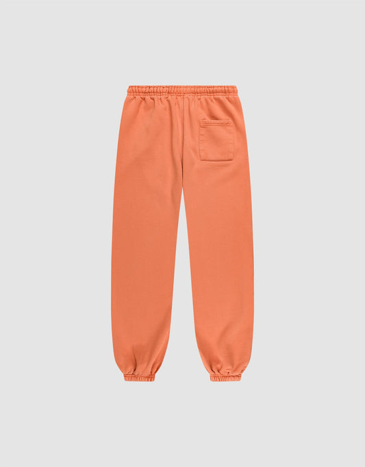 The LFDY 40 Wide Cuff Jogger by LIVE FAST DIE YOUNG features an elastic waistband and cuffs, side pockets, a single back patch pocket, and an oversize fit, shown against a plain light gray background.