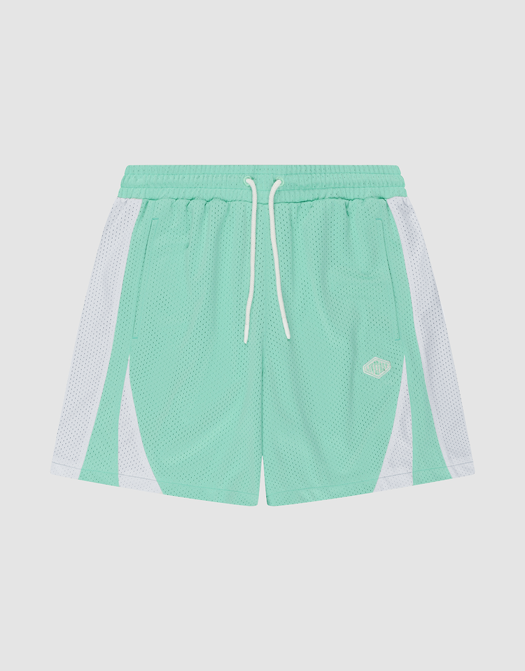 Striped Mesh Shorts