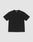 The LFDY Slim Tee by LIVE FAST DIE YOUNG, a plain black slim-fit T-shirt made from soft Baumwolle, is laid flat on a light gray background.