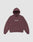 The LFDY Embroidery Hooded by LIVE FAST DIE YOUNG is a maroon, regular fit, 100% Baumwolle french terry hoodie with a front pocket and "Silver Firs Originals" in white script on the chest, shown against a plain light gray background.
