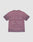 The Live Fast District Tee by LIVE FAST DIE YOUNG is a faded mauve oversized short-sleeve T-shirt with stenciled text on the back. Made from 100% Baumwolle, it has a washed vintage look and subtle spray-effect detailing.