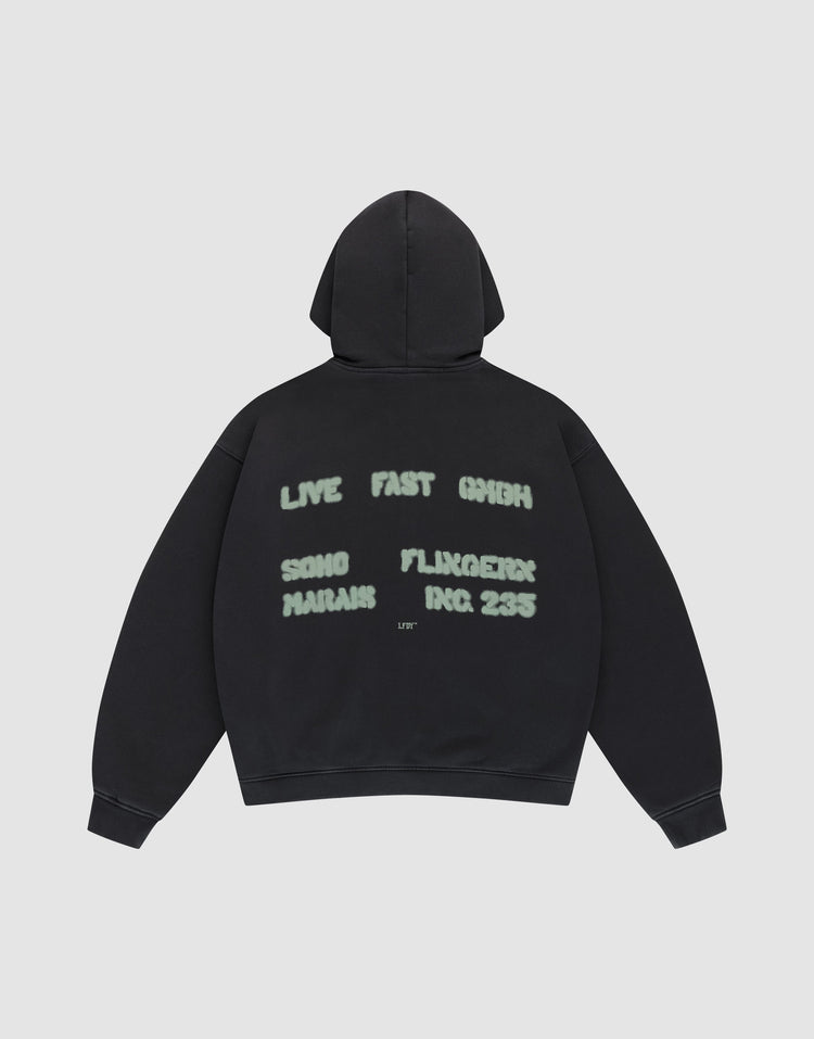 Live Fast District Hooded Zip