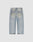 Back view of LIVE FAST DIE YOUNG’s LFDY Baggy Denim in light blue. These straight-leg jeans feature two back pockets, subtle fading, and a relaxed baggy fit, shown laid flat on a plain light background.