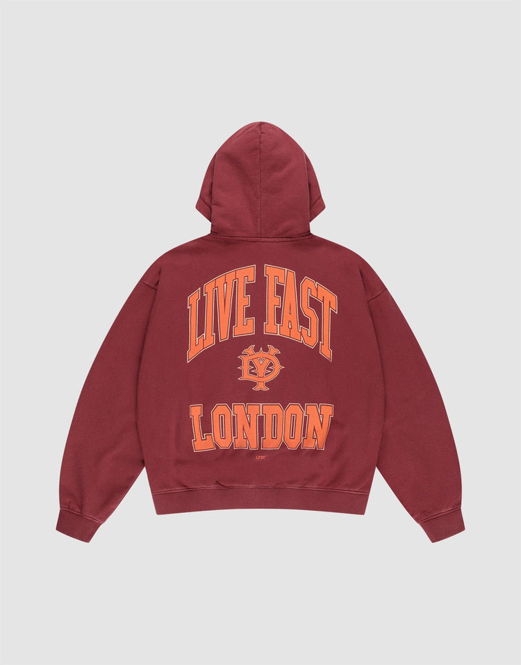 Live Fast London Hooded Zip