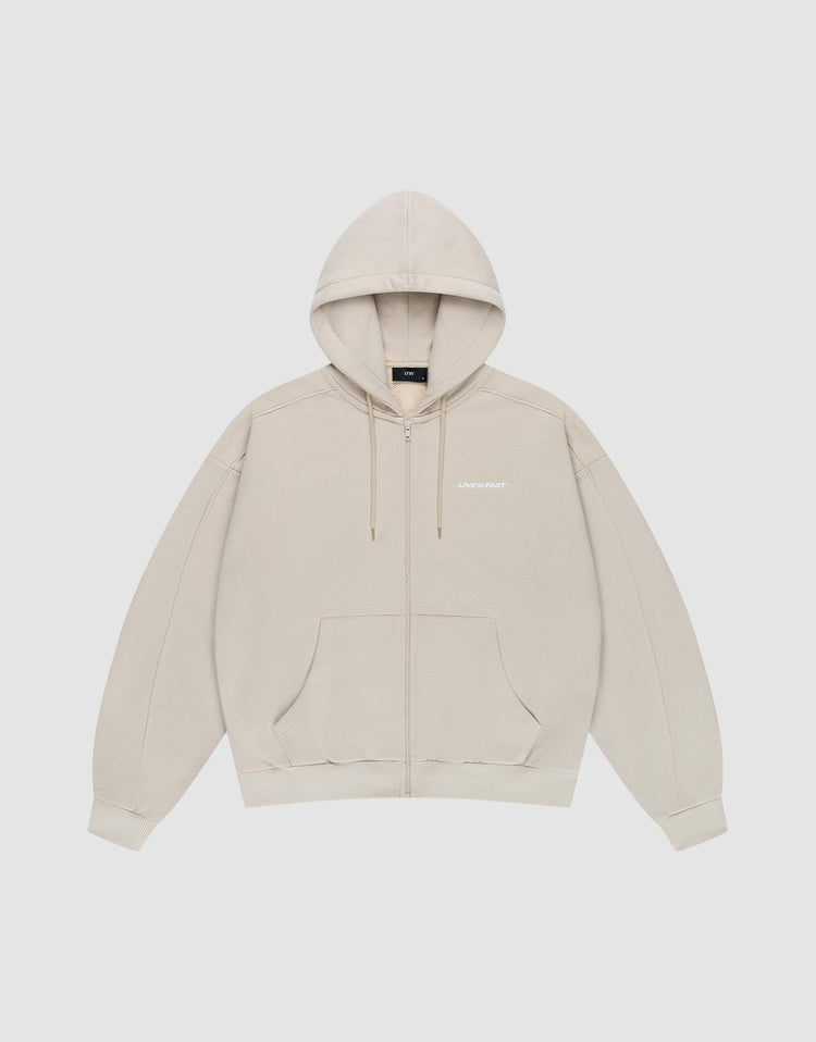 LFDY Pleated Hooded Zip