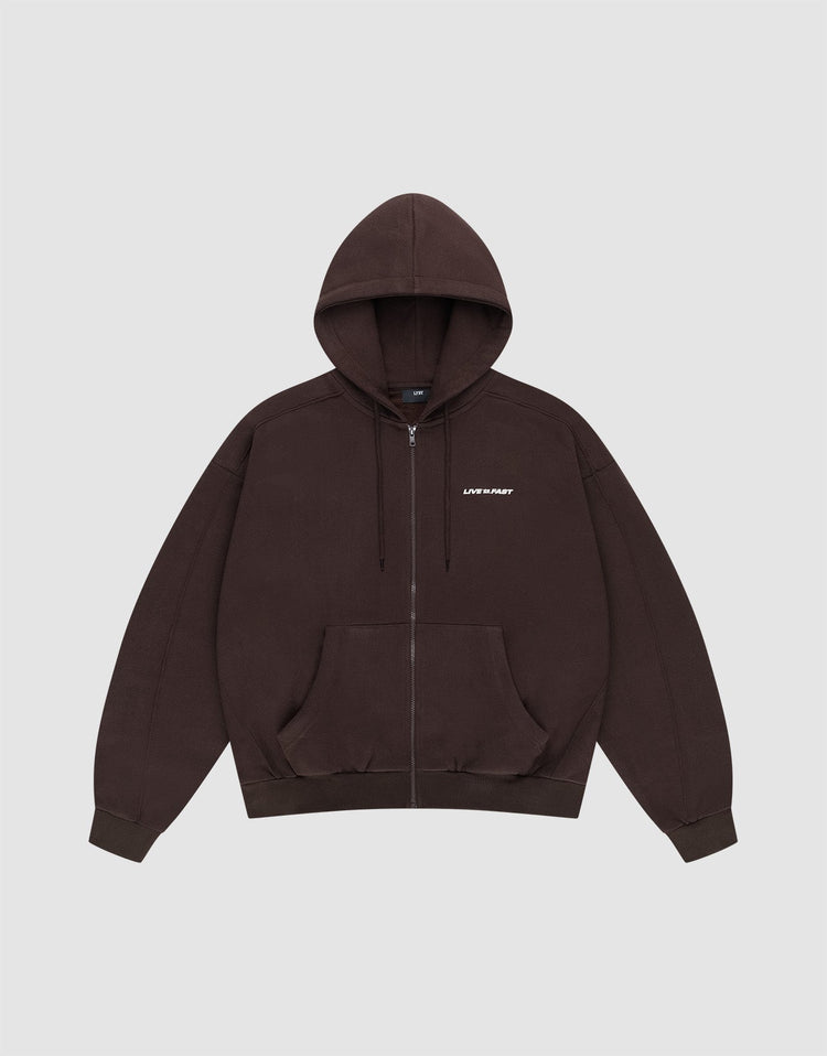 LFDY Pleated Hooded Zip
