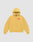 The Live Fast Sweatsuit Jacket by LIVE FAST DIE YOUNG is a yellow oversized zip-up hoodie with a hood, front pocket, and small red front print featuring "LIVEMART" on the left chest.