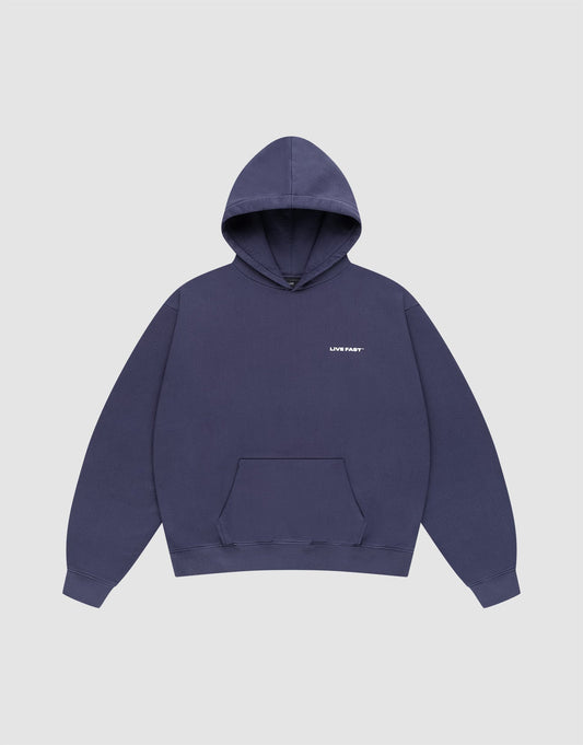 Live Fast Plain Hooded
