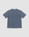 The LIVE FAST DIE YOUNG LFDY Guaranteed Tee, a blue short-sleeve t-shirt made from 100% Baumwolle, is shown flat with the back facing up on a light gray background.