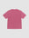 The Live Fast LF Tee by LIVE FAST DIE YOUNG is an oversize-fit, plain pink short-sleeve t-shirt shown flat from the back on a white background. Made from 100% Baumwolle, it features no visible designs or logos.