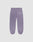 The LFDY Hotline Loose Jogger by LIVE FAST DIE YOUNG is a purple, loose fit sweatpant with elastic waist and ankles, a back pocket, and subtle leg print, shown against a plain light gray background.