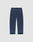 LIVE FAST DIE YOUNG LFDY Heavyweight Loungepants in navy blue, made from 650gsm 100% Baumwolle, feature an elastic waistband and side pockets, shown laid flat on a plain light gray background.