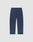 The LFDY Heavyweight Loungepants by LIVE FAST DIE YOUNG are navy blue wide fit joggers made from 100% cotton, with an elastic waistband and a single back pocket, shown flat on a plain light gray background.